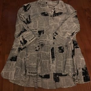 IC by Connie k tunic / black and white .